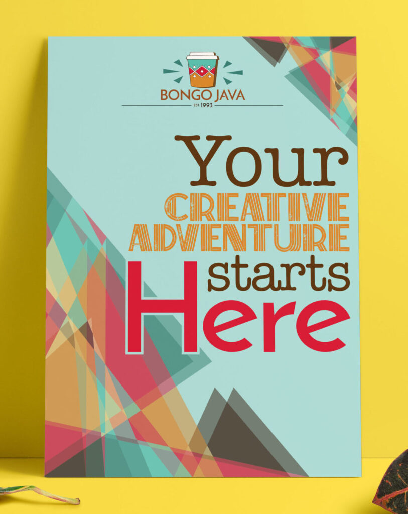 Your Creative Adventure Starts Here Poster - Branding Design