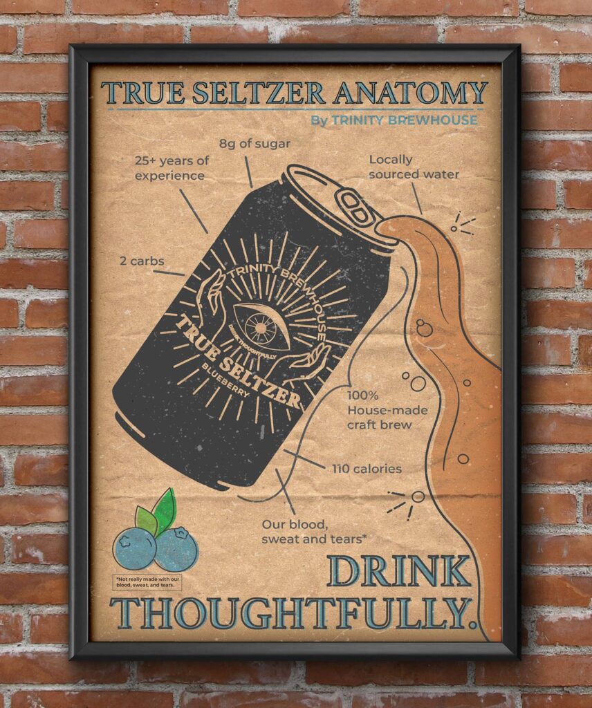 True Seltzer Line Extension Point of Sale poster