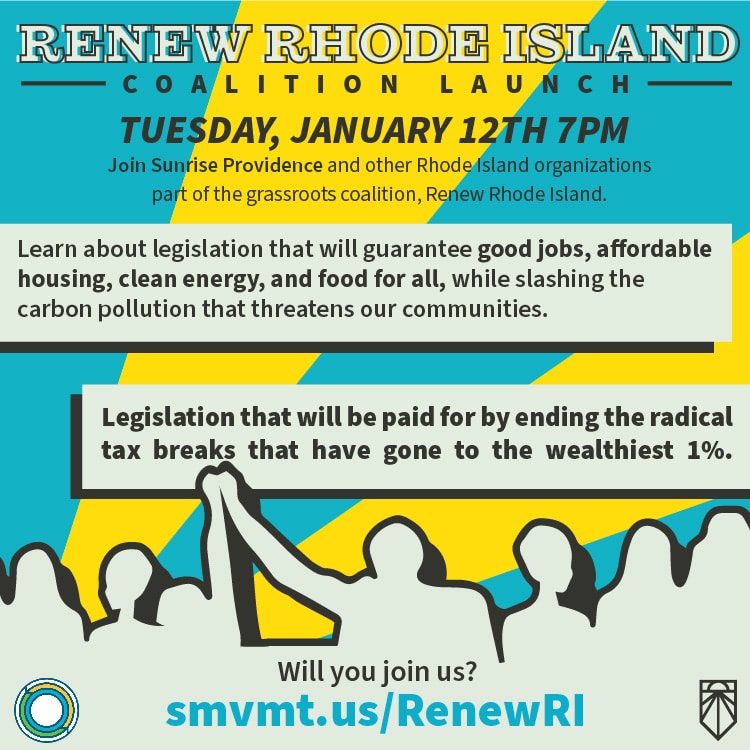 Renew Rhode Island Coalition Launch graphics